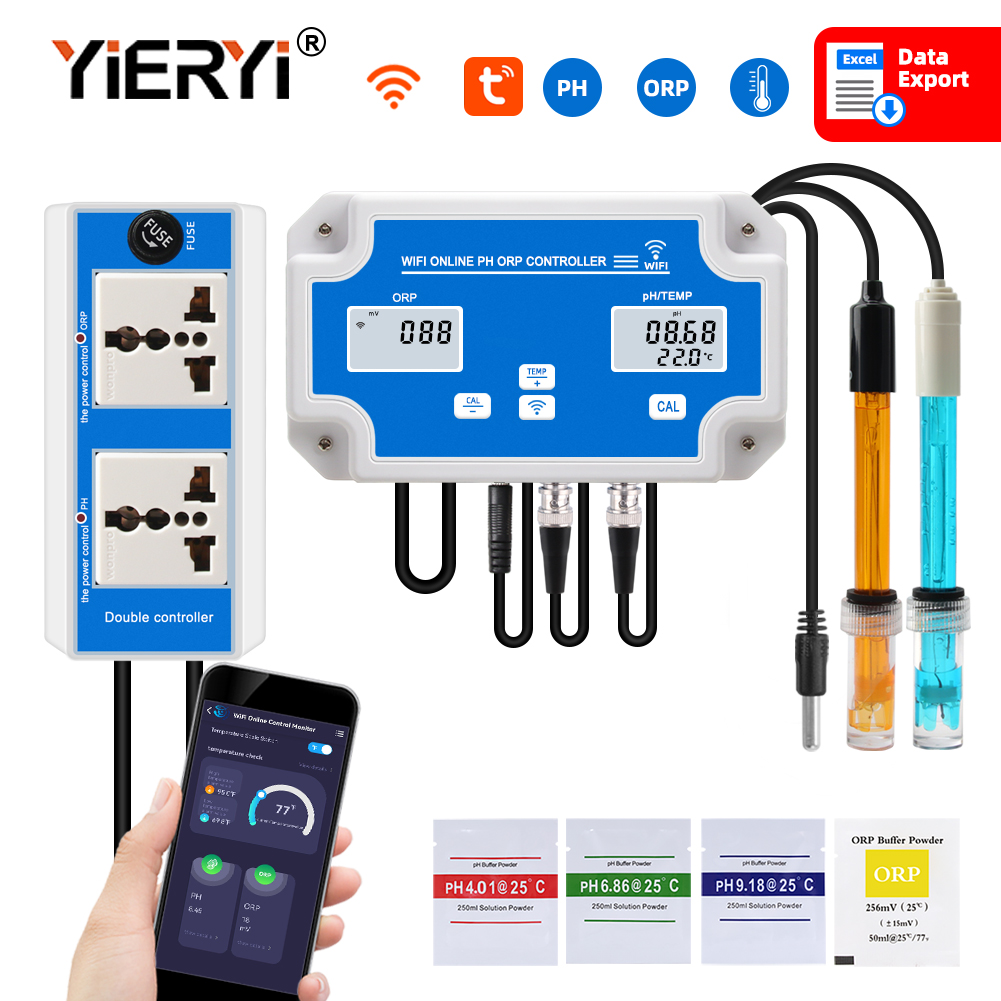 Marine Aquarium Water Test Kit - Medidor on-line wi-fi inteligente, ph orp,