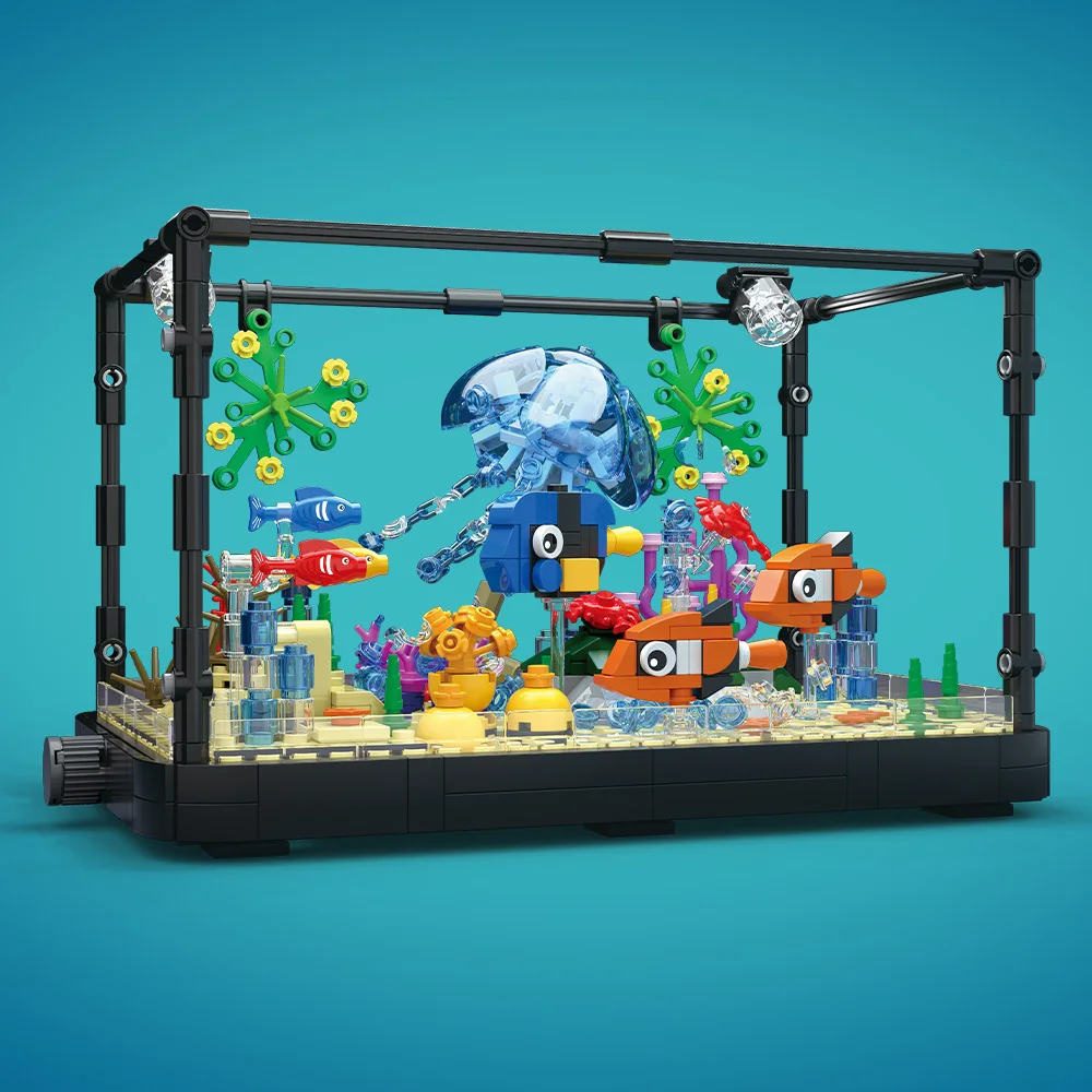 Conjunto de blocos de construç - Aquarium Marine Lights avaliação e preço