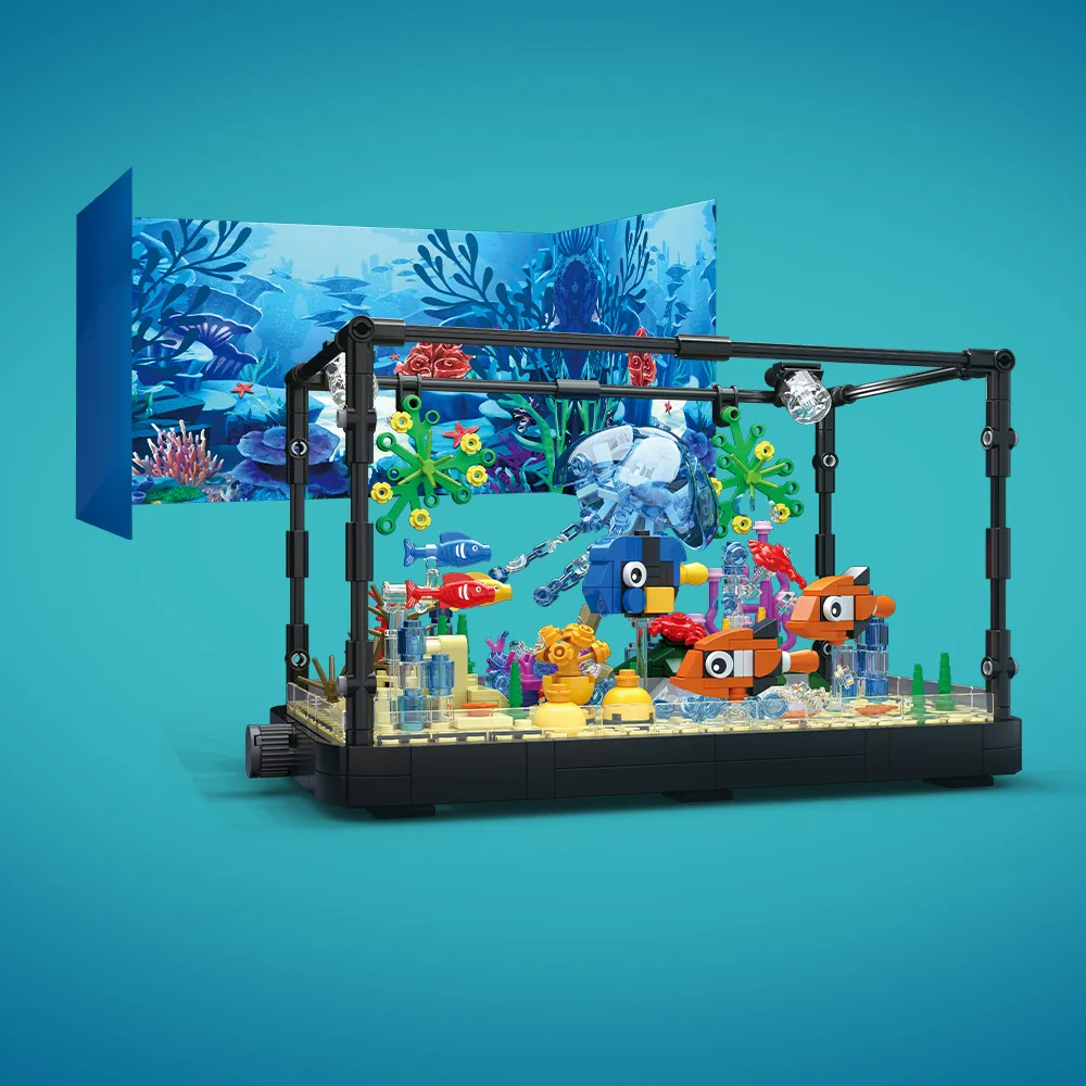 Conjunto de blocos de construç - Aquarium Marine Lights avaliação e preço