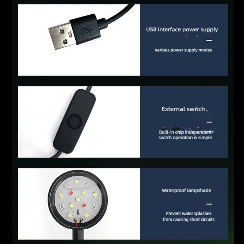 Lâmpada LED USB para Aquário c - Aquarium Marine Lights avaliação e preço