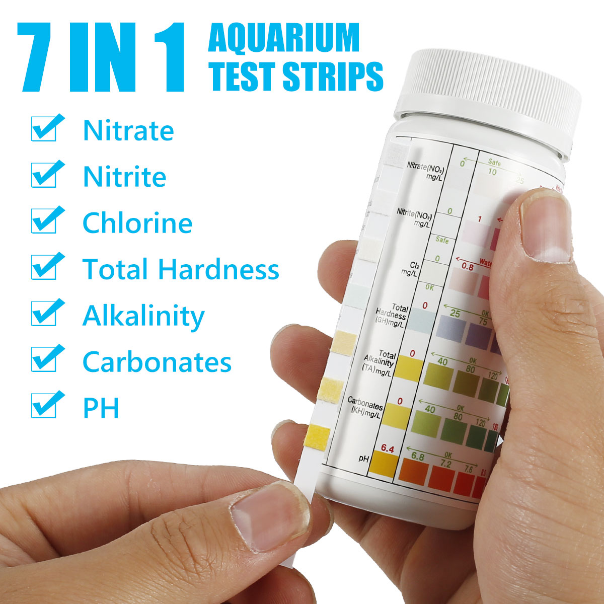 100/200 pçs tiras de teste de  - Marine Aquarium Water Test Kit avaliação e preço