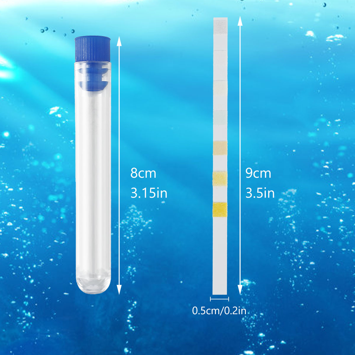 100/200 pçs tiras de teste de  - Marine Aquarium Water Test Kit avaliação e preço