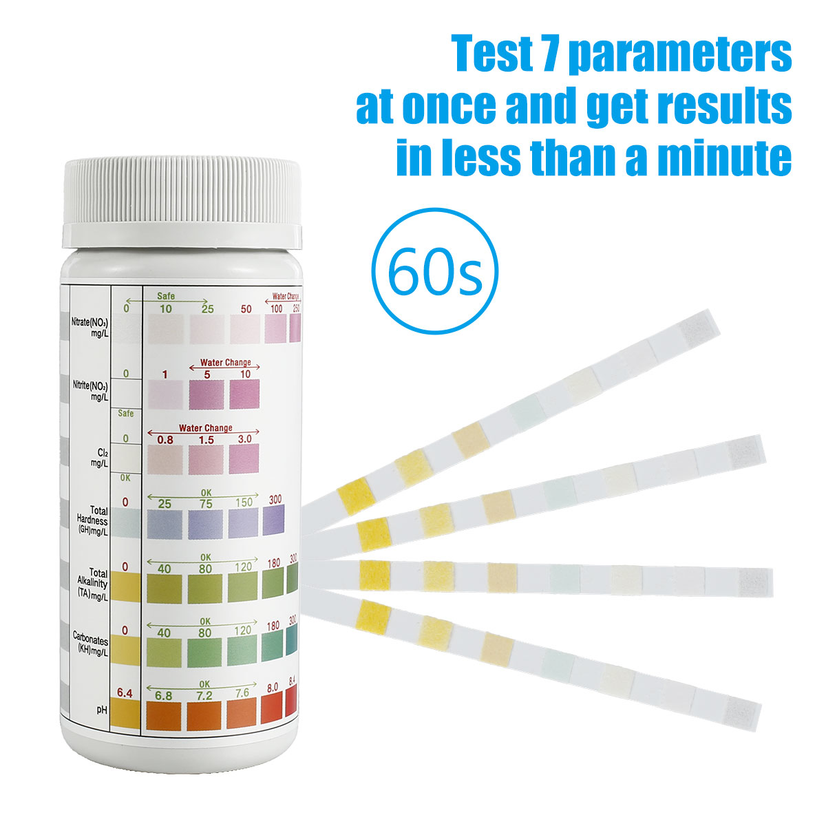100/200 pçs tiras de teste de  - Marine Aquarium Water Test Kit avaliação e preço